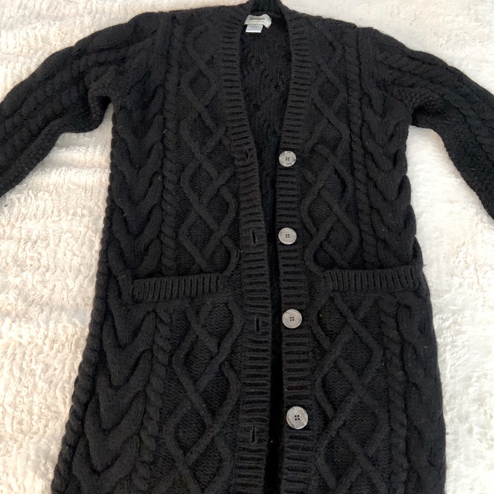 Nieman Marcus Cashmere Long thick cardigan